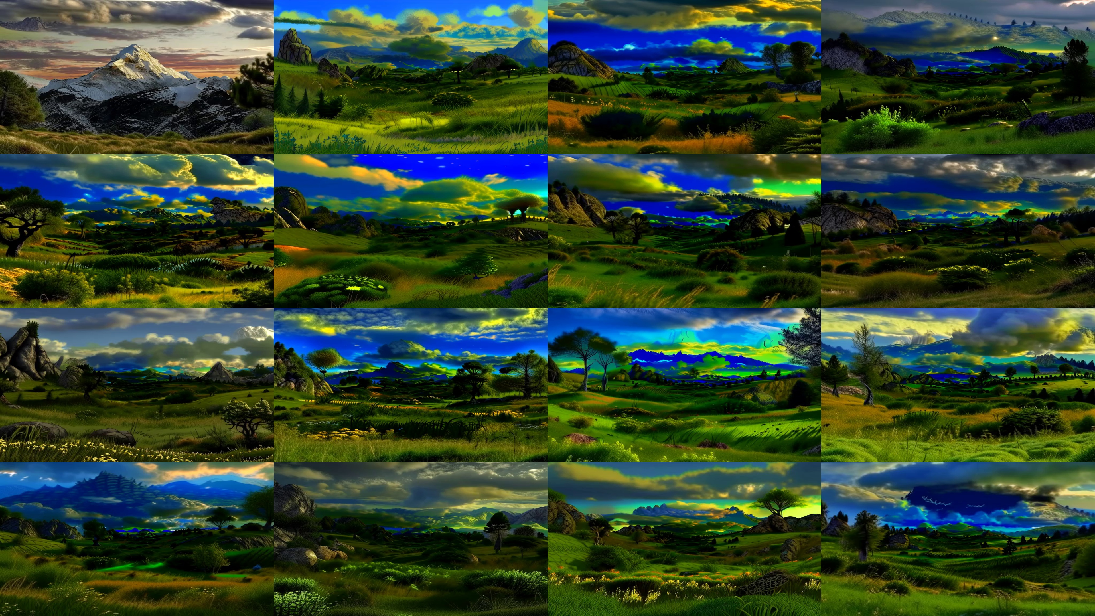 Preview of the generated video (few of the frames) for the kandinsky model.