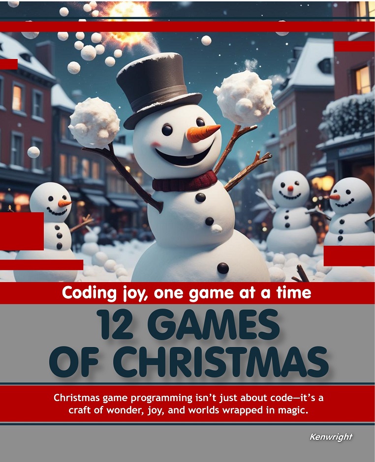 Discover coding joy with 12 Games of Christmas: create fun Christmas-themed games and learn programming step by step.