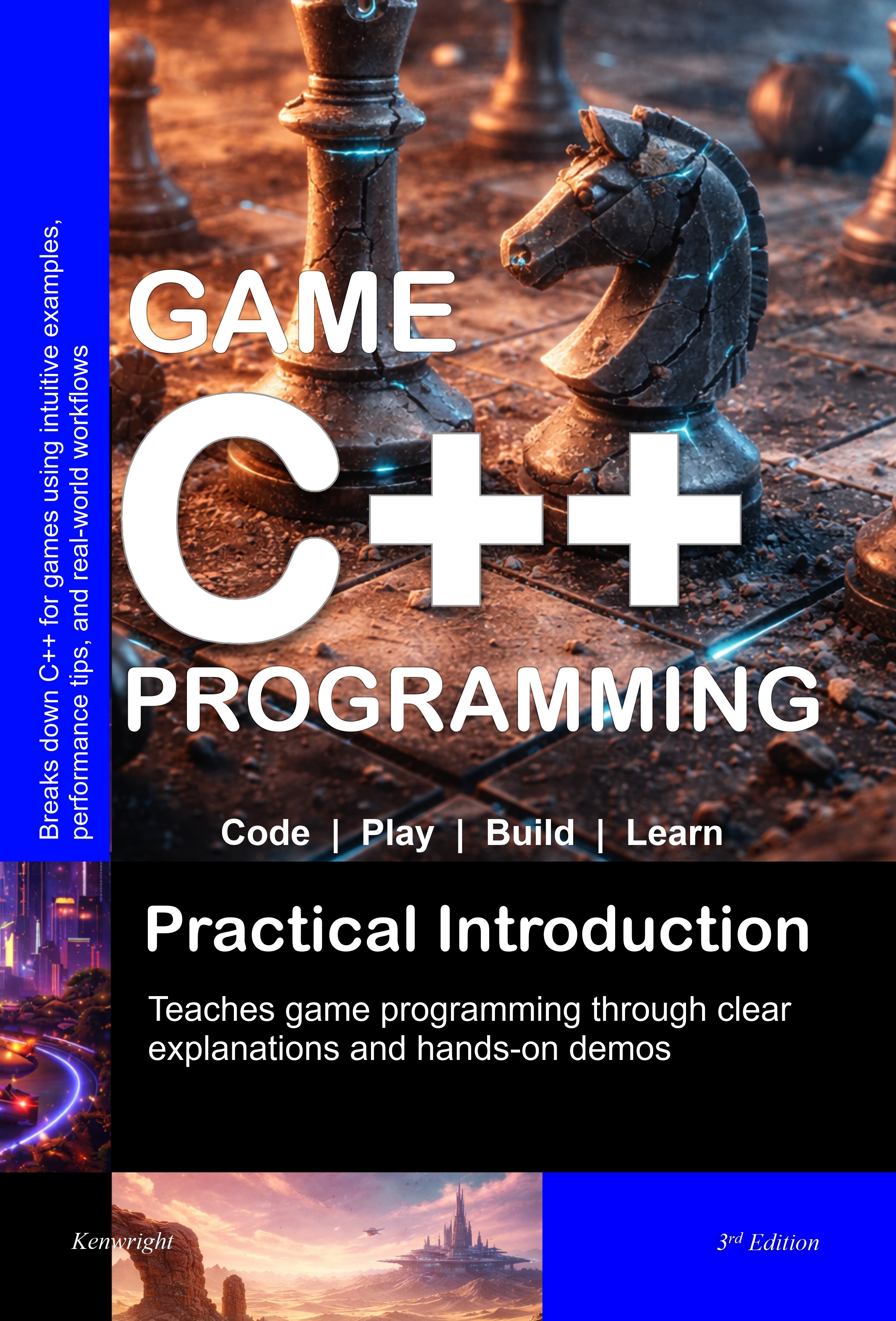 Game C++ Programming A Practical Introduction presents a beginners approach to writing concise and clear programs for real-time gaming environments. Gives simplified implementation examples to help you gain a solid understanding while learning about pitfalls and tricks.
