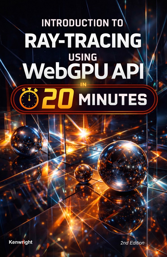 WebGPU (Graphics and Compute) API is a powerful web-based resource that exposes the GPU hardware capabilities without the use of external libraries or plug-ins. This incredible API is part of a new standard that will be integrated into modern browsers - allowing GPU accelerated graphics such as ray-tracing. Real time ray-tracing has always been the holy grail of rendering. Delivering physically-accurate results by simulating how light rays bounce off and refract through objects in a scene. Ray-tracing has historically been slow, taking minutes or hours to render a single frame, so being able to get results in 'real time' due to advancements in hardware accelerations and the WebGPU API promises to have a huge impact on web-based graphics.
