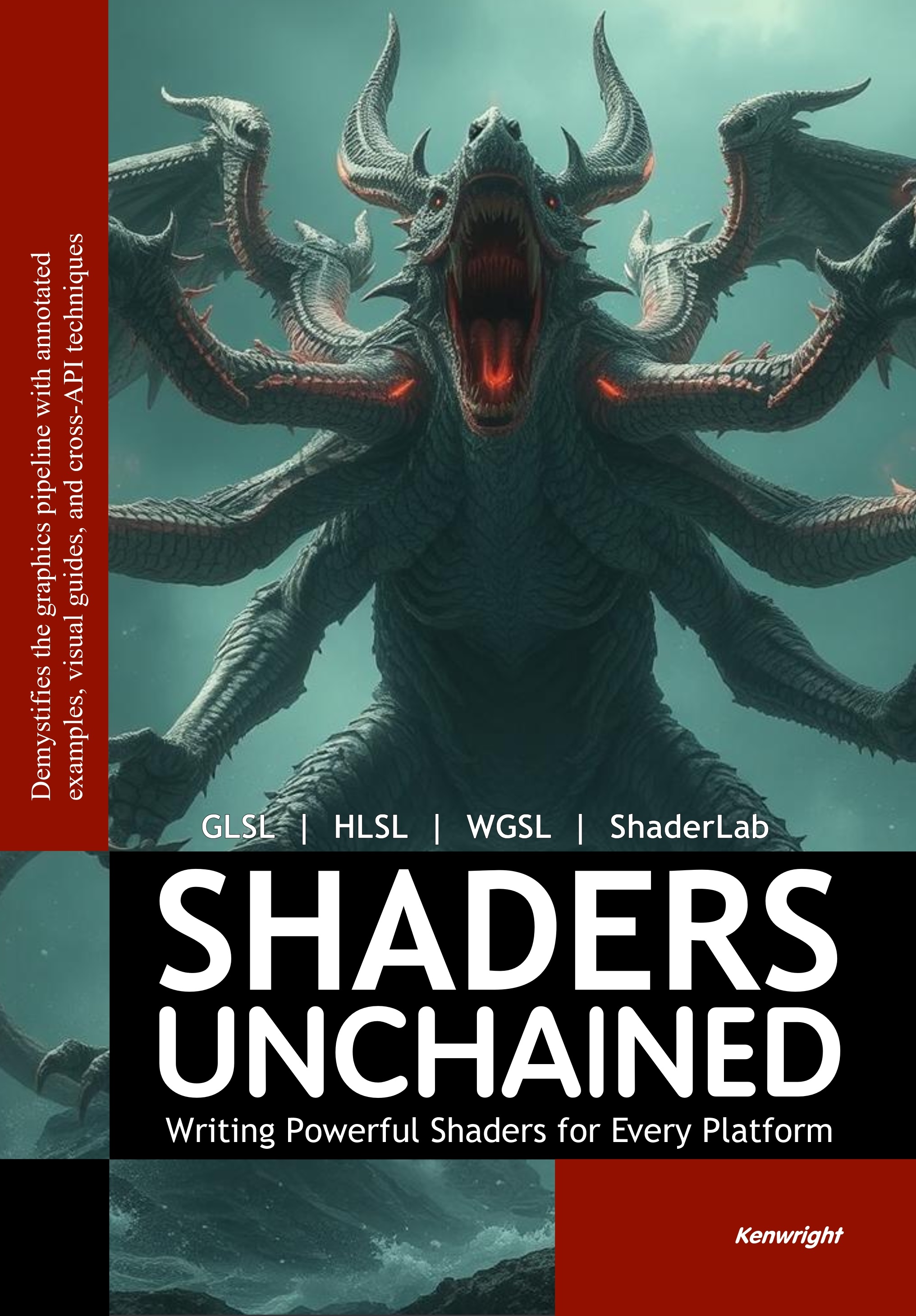 Shaders are used for compute and graphics  - and come in all sorts of flavors - however, very few texts delve into the challenges of working with shaders across platforms (e.g., OpenGL, Vulkan, Metal, DirectX, and WebGPU). Let about the quirks and differences of shader languages and how to develop pipelines and tools that support multiple outputs (from game consoles through to web-pages)