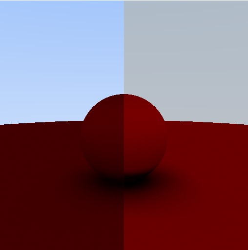 Another example of additive/multiplicative color summation from path tracing - but also including color. 