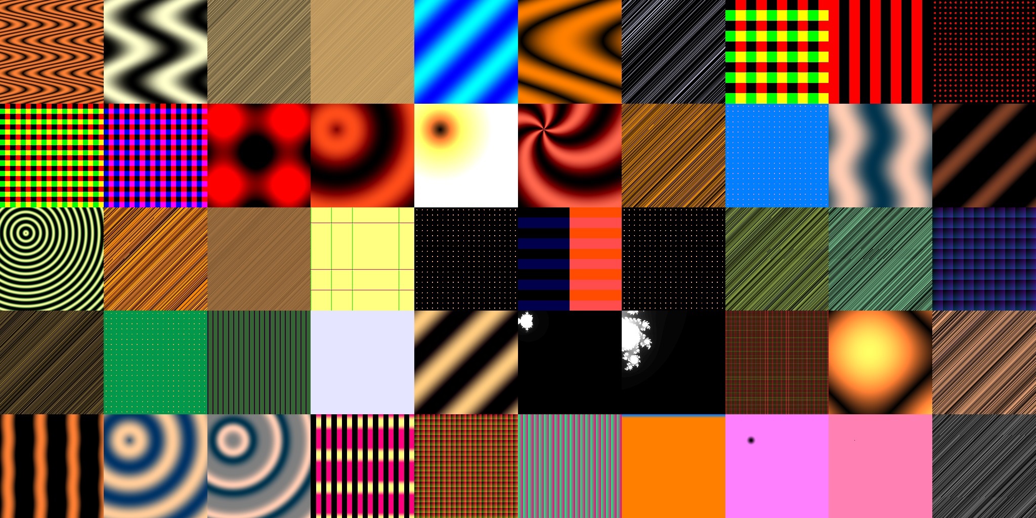 For fun, lets put all the textures on a single image!