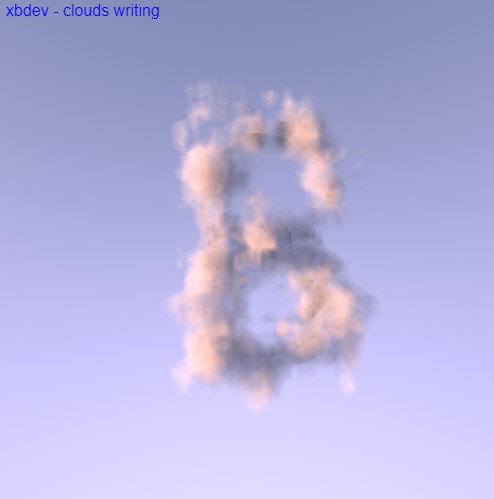 Cloud writing - letter 