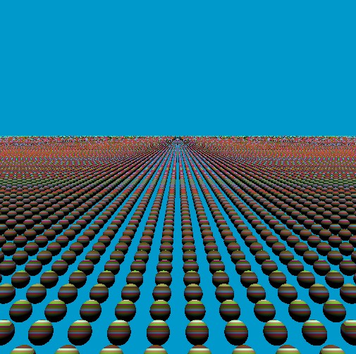 Draw each of the layers for the ray-plane intersection (sphere) as a different color.