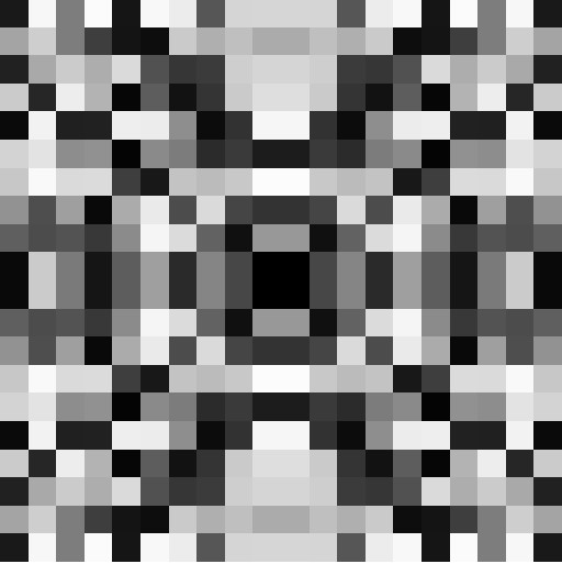 Random squares using the quantized coordinates.