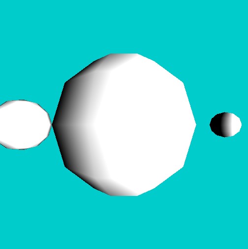 Per vertex lighting - example lighting simple spheres.