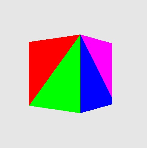 The famous 3D cube - think of a cube as 