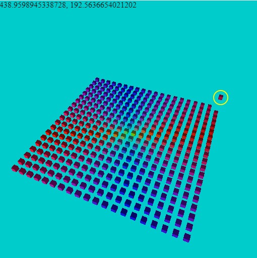 Working with objects in 3 dimensional scenes. The figure shows us taking the position for a cube and then drawing a circle arou...