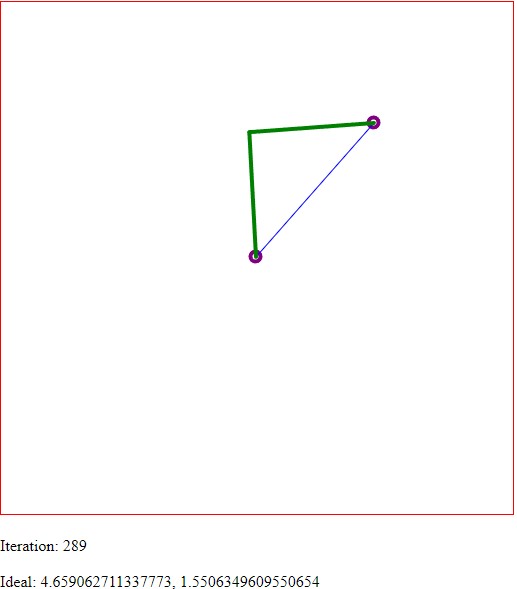 IK output for the neural network - end-effector follows the mouse cursor around the screen.